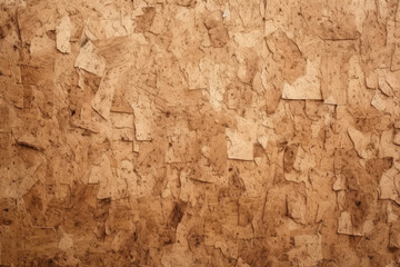 Processed collage of cork board or OSB board material texture. Background for banner, backdrop