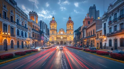 Naklejka premium view of the old town country