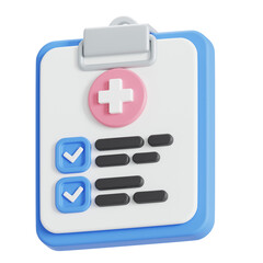 Obraz premium 3D Icon of Medical record