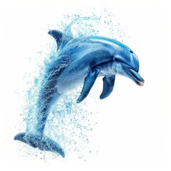 Fototapeta premium Dolphin Leaping From Water.