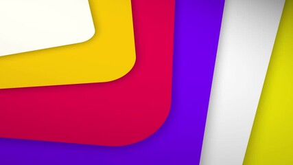 Concentric squares shape rotating minimal animation background
