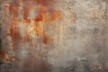 Obraz premium Processed collage of old rusty metal sheet texture in daylight. Background for banner
