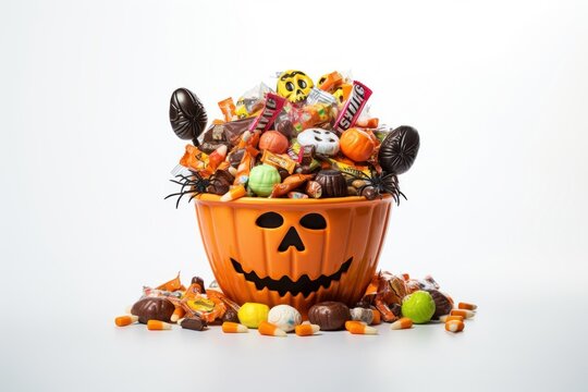 Halloween candy vegetable pumpkin.