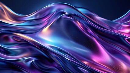 Futuristic Abstract Wave Design with Smooth Flowing Lines and Gradients for Modern Wallpaper Backgrounds