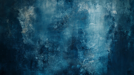 Obraz premium Deep blue textured wall with subtle overlays at dusk
