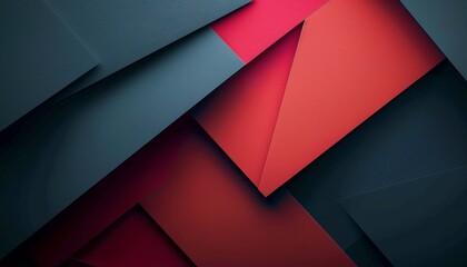 Geometric Abstract Background with Dark Overlapping Shapes, Textures, Layers Creating Depth, Modern Minimalistic Design, Background with Copy Space