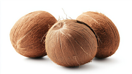 Coconuts isolated on white background