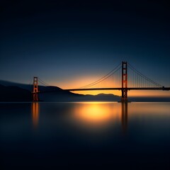 Ultra-realistic photo of the Golden Gate Bridge --v 6.0 --s 750.