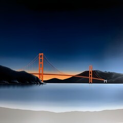 Obraz premium Ultra-realistic photo of the Golden Gate Bridge --v 6.0 --s 750.