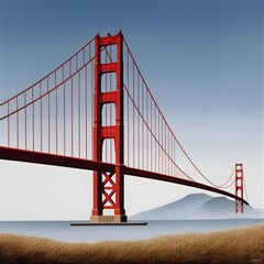 Ultra-realistic photo of the Golden Gate Bridge --v 6.0 --s 750.