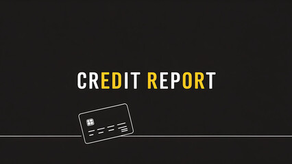 Naklejka premium Credit Report