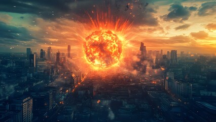 Apocalyptic City Explosion