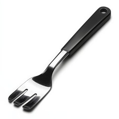 A single spatula clipart, kitchen tool element, stainless steel, isolated on white background