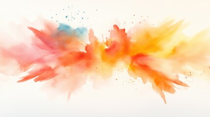 Fototapeta premium Dynamic Watercolor Explosion - Vivid Colors and Energetic Lines in Motion