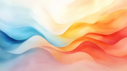 Fototapeta premium Dynamic Watercolor Chaos - Vibrant Colors and Bold Lines in Creative Disarray