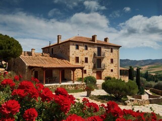 Fototapeta premium house in the village