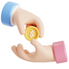 Donation 3D icon