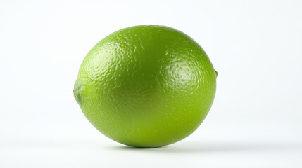 lime fruit isolated on white background 
