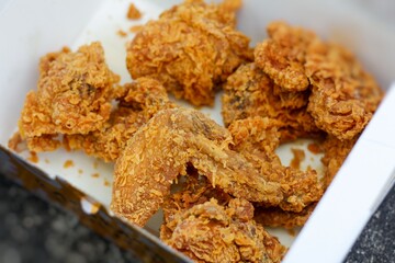 fried chicken in a box