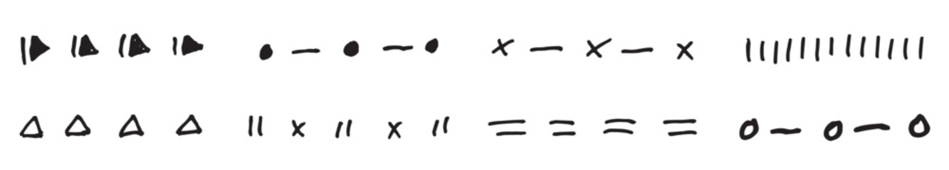 Hand drawn element collection vector