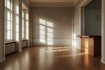 Obraz premium Office flooring window wood.