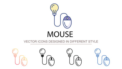 Obraz premium Mouse icon design with white background stock illustration