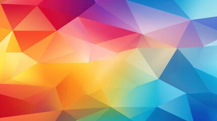 Obraz premium An abstract design showcasing a bright diagonal gradient of rainbow colors arranged in geometric shapes
