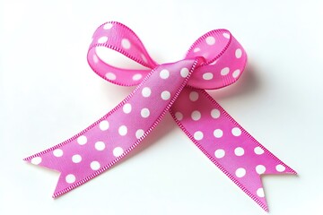 Breast cancer campaign symbol.