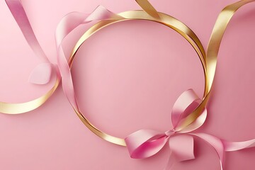 Fototapeta premium Breast cancer campaign symbol.