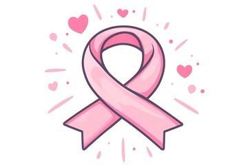 Fototapeta premium Breast cancer campaign symbol.