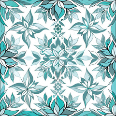 beatutiful decorative floral seamless pattern