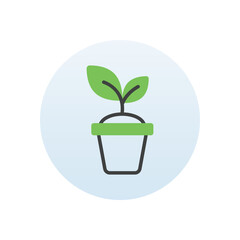 Upgrowth vector icon
