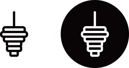 ミノムシのアイコン素材
