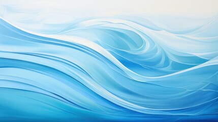 Fototapeta premium Abstract view of faint blue water waves forming a rhythmic pattern evoking a sense of peaceful