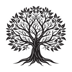 Tree Silhouette Vectors for Artistic.