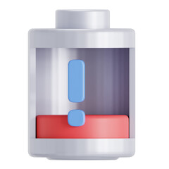 Battery low 3D Icon