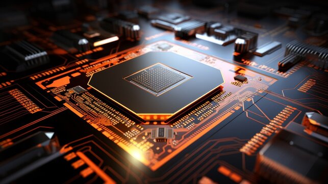 Ram acronym on microchip, symbolizing random access memory concept for enhanced search relevance