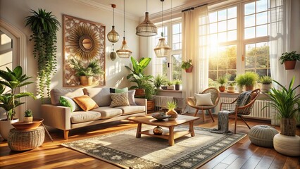 Radiant Boho Chic Morning Light