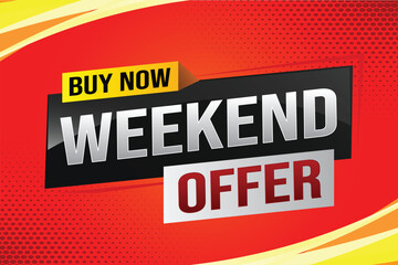 Buy now weekend Special sale tag. Banner design template for marketing. Special offer promotion retail. background banner modern graphic design for advertising store shop, online store, website

