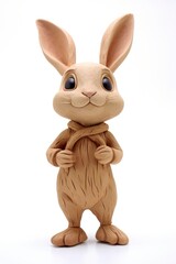 Rabbit made up of clay figurine animal mammal.