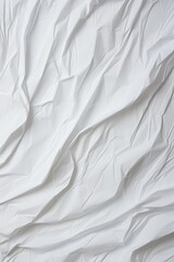 Obraz premium Abstract white wrinkled fabric background.