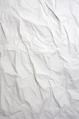 Obraz premium Close-up of a white crumpled paper texture, perfect for a background or design element.