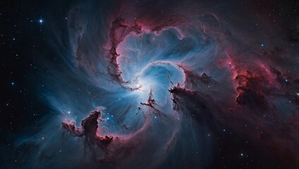 “Nebula’s Celestial Dance”: An ethereal nebula swirling with cosmic gases.