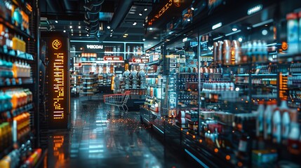Shopping Trends and Predictive Analytics in Retail, Market Analysis Concept, Advanced Data Visualization