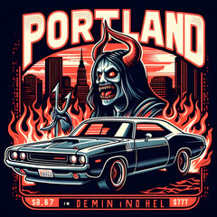 Obraz premium Muscle car