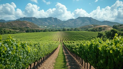 Fototapeta premium Sustainable wine tours in California