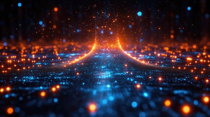 Fototapeta premium Virtual business scaling up