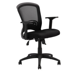 Chair Office chair Desk Height with Medium Back; set of wheels for mobility and adjustable height;...