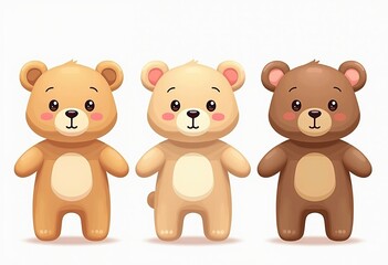 Soft and Cuddly Teddy Bear Vector Graphics, Nursery Wall Art