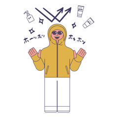 日焼け対策をする女性